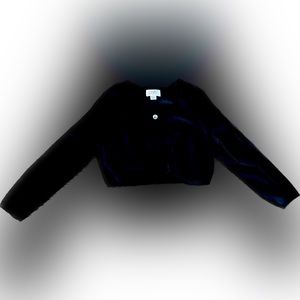 Ann Taylor Loft black crop sweater